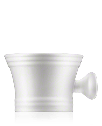 Erbe Solingen Rasier-Accessoires Keramik-Seifenschale mit Griff, weiss