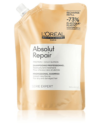 L'Oréal Professionnel Serie Expert Absolut Repair Professional Shampoo Protein + Gold Quinoa Refill (500 ml)