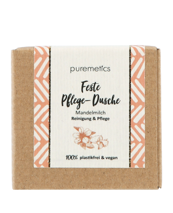 puremetics Natur-Seifen Feste Pflege-Dusche Mandelmilch (60 g)