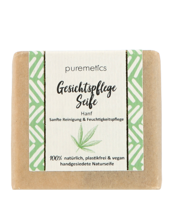 puremetics Natur-Seifen Gesichtspflege Seife Hanf (60 g)