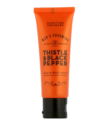 Scottish Fine Soaps Men's Grooming Thistle & Black Pepper Hair & Body Wash (75 ml)
