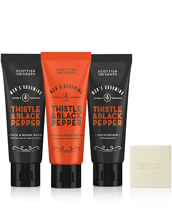 Scottish Fine Soaps Men's Grooming Thistle & Black Pepper Set mit Body Wash