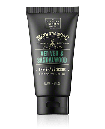 Scottish Fine Soaps Men's Grooming Vetiver & Sandalwood Pre-Shave Scrub (150 ml)