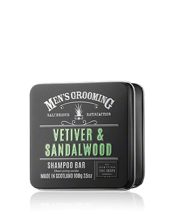 Scottish Fine Soaps Men's Grooming Vetiver & Sandalwood Shampoo Bar (100 g)