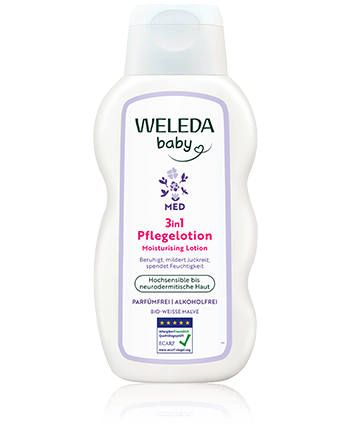 Weleda Baby Med 3in1 Baby Med 3in1 Pflegelotion Weisse Malve (200 ml)