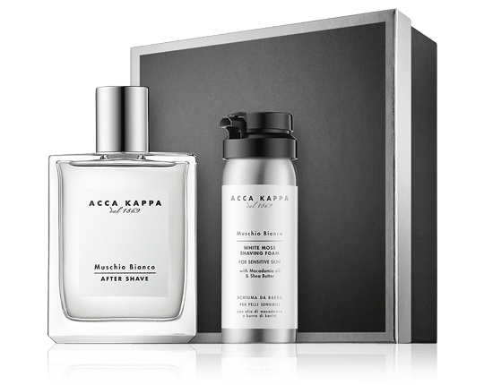 Acca Kappa Muschio Bianco Set mit Aftershave Lotion