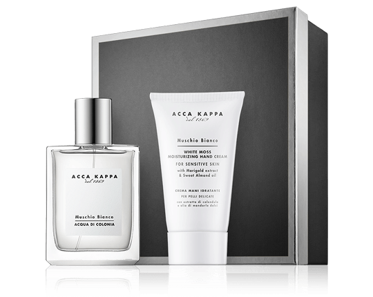 Acca Kappa Muschio Bianco 50 ml EdC Set mit EdC Spray & Hand Cream