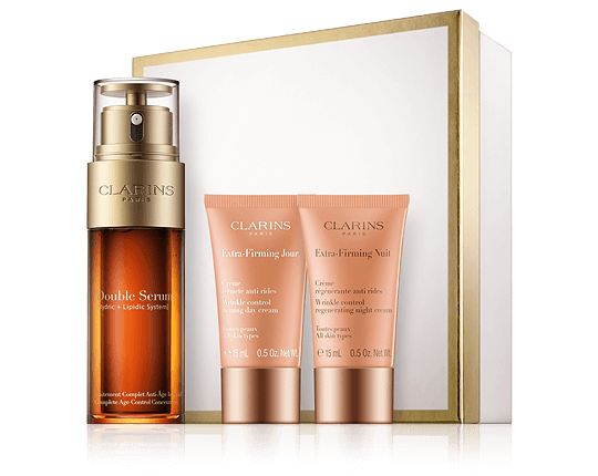 Clarins Double Serum Set mit Extra Firming Day and Night Cream