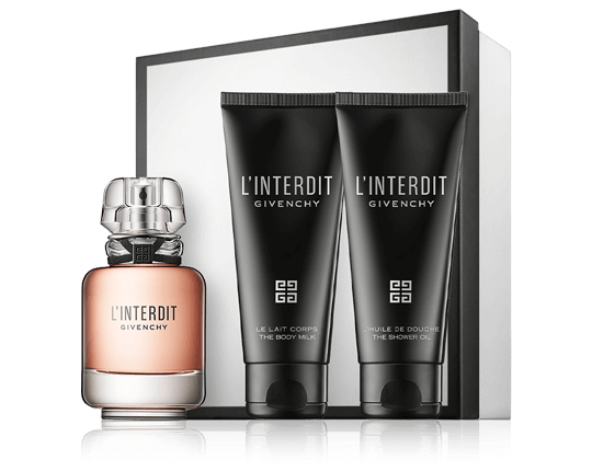 Givenchy L'Interdit 50 ml EdP Set mit Shower Oil & Body Milk