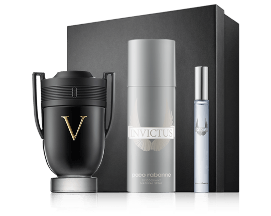 Paco Rabanne Invictus Victory 100 ml EdP Set mit Deodorant Spray