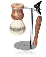 Acca Kappa Men's Grooming Shaving Set Natural Style Brown