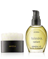 Aveda Tulasara Set mit Radiant Awakening Ritual Gesichtsöl