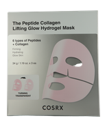COSRX The Peptide Collagen Lifting Glow Hydrogel Mask Pflegemaske 3 x 34 g