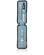 Erbe Solingen Maniküre-Etui mit Reissverschluss in Hellblau Manicureset 3-teilig