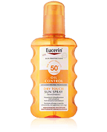Eucerin Sun Protection Oil Control Dry Touch Sun Spray Transparent LSF 50+ Körperspray 200 ml