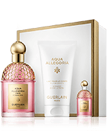 Guerlain Aqua Allegoria 75 ml EdP Set mit Florabloom EdP Spray, Mini EdP & Body Lotion