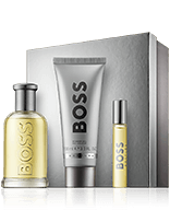 Hugo Boss Bottled 100 ml EdT Set mit Shower Gel und Mini EdT