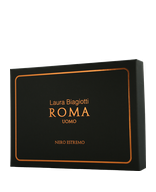 Laura Biagiotti Roma Uomo Nero Estremo 125 ml EdP Set mit Shower Gel