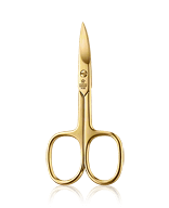 Pfeilring Scheren Nagelschere, vergoldet Schere 9 cm