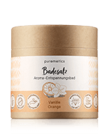 puremetics Körperpflege Badesalz Vanille Orange Badezusatz 400 g