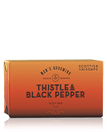 Scottish Fine Soaps Men's Grooming Thistle & Black Pepper Body Bar 220g