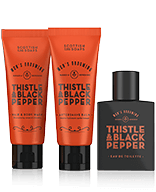Scottish Fine Soaps Men's Grooming Thistle & Black Pepper Set mit Aftershave Balm