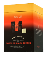 Scottish Fine Soaps Men's Grooming Thistle & Black Pepper Set mit Body Wash