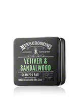 Scottish Fine Soaps Men's Grooming Vetiver & Sandalwood Shampoo Bar Festes Shampoo 100 g