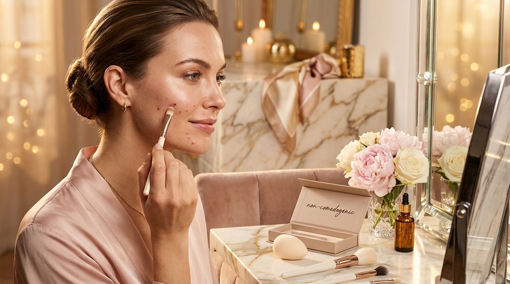 Verschlechtert Make-up Unreinheiten oder Akne?