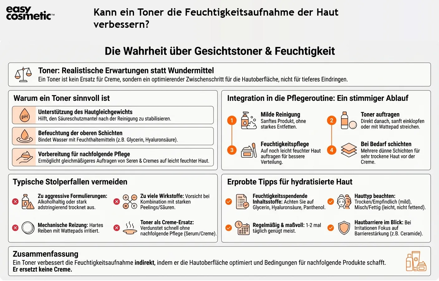 Kann ein Toner die Feuchtigkeitsaufnahme der Haut verbessern?