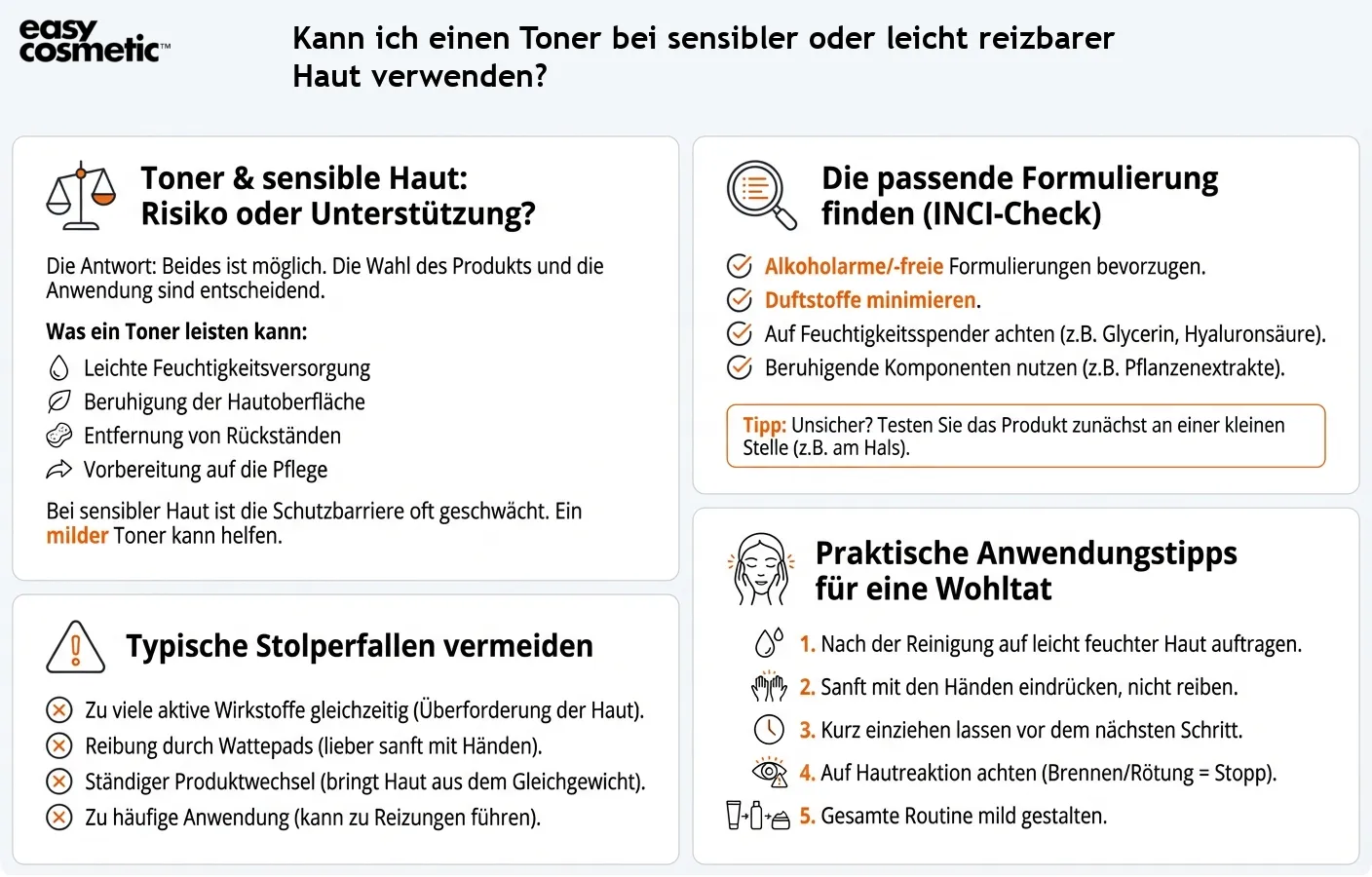 Kann ich einen Toner bei sensibler oder leicht reizbarer Haut verwenden?