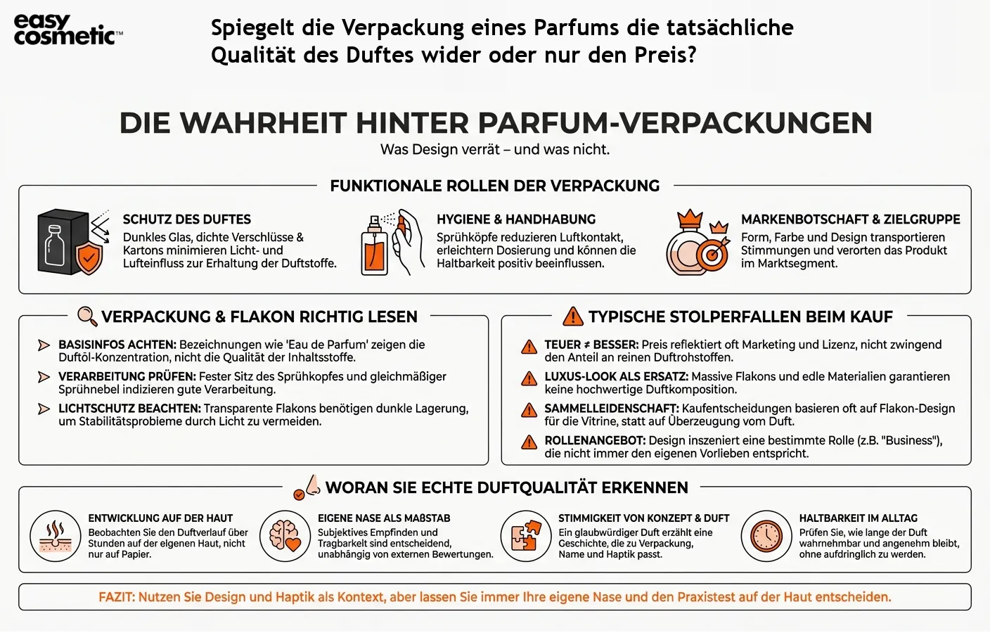 Spiegelt die Verpackung eines Parfums die tatsächliche Qualität des Duftes wider oder nur den Preis?