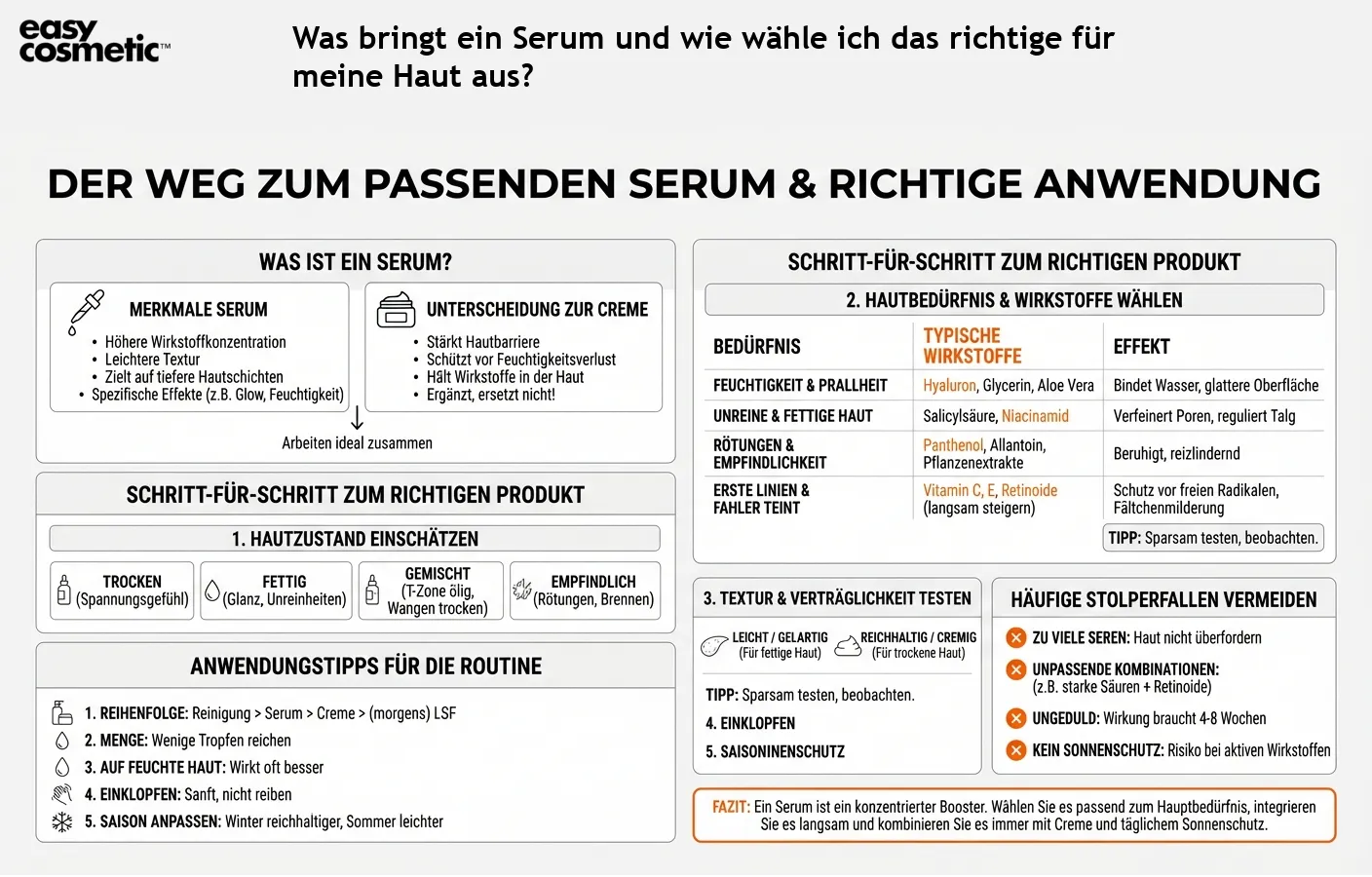 Was bringt ein Serum und wie wähle ich das richtige für meine Haut aus?