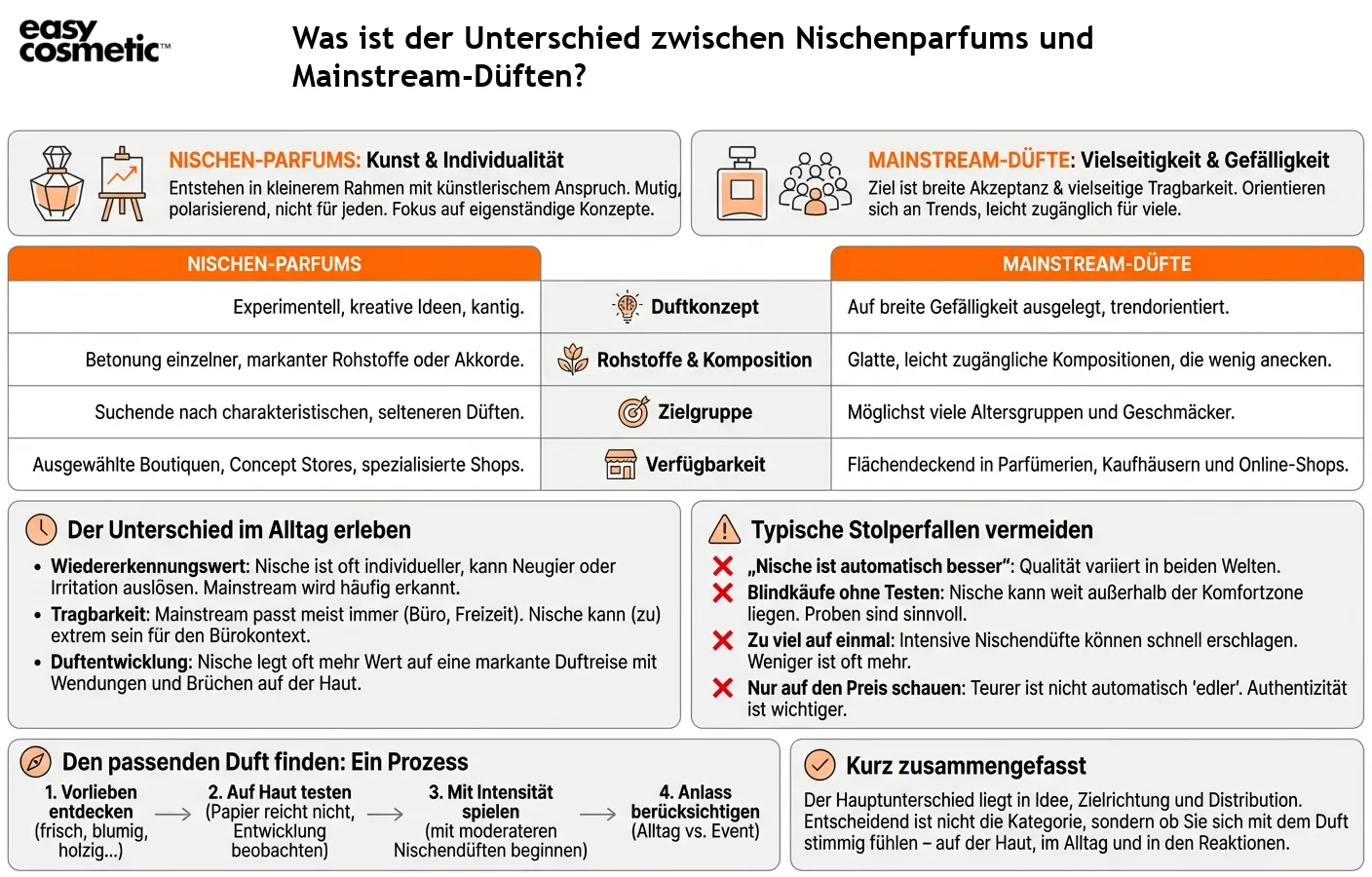 Was ist der Unterschied zwischen Nischenparfums und Mainstream-Düften?