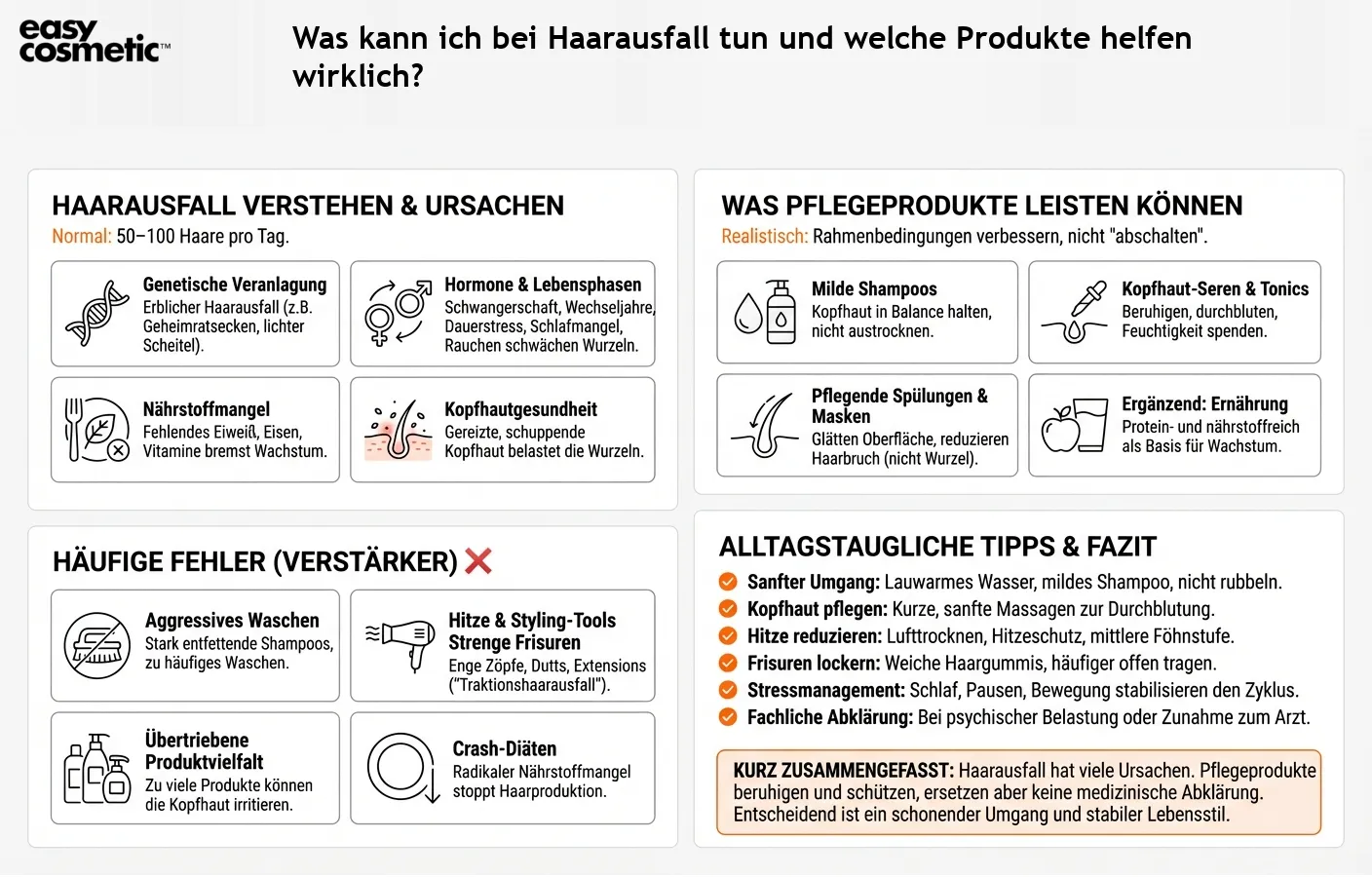 Was kann ich bei Haarausfall tun und welche Produkte helfen wirklich?