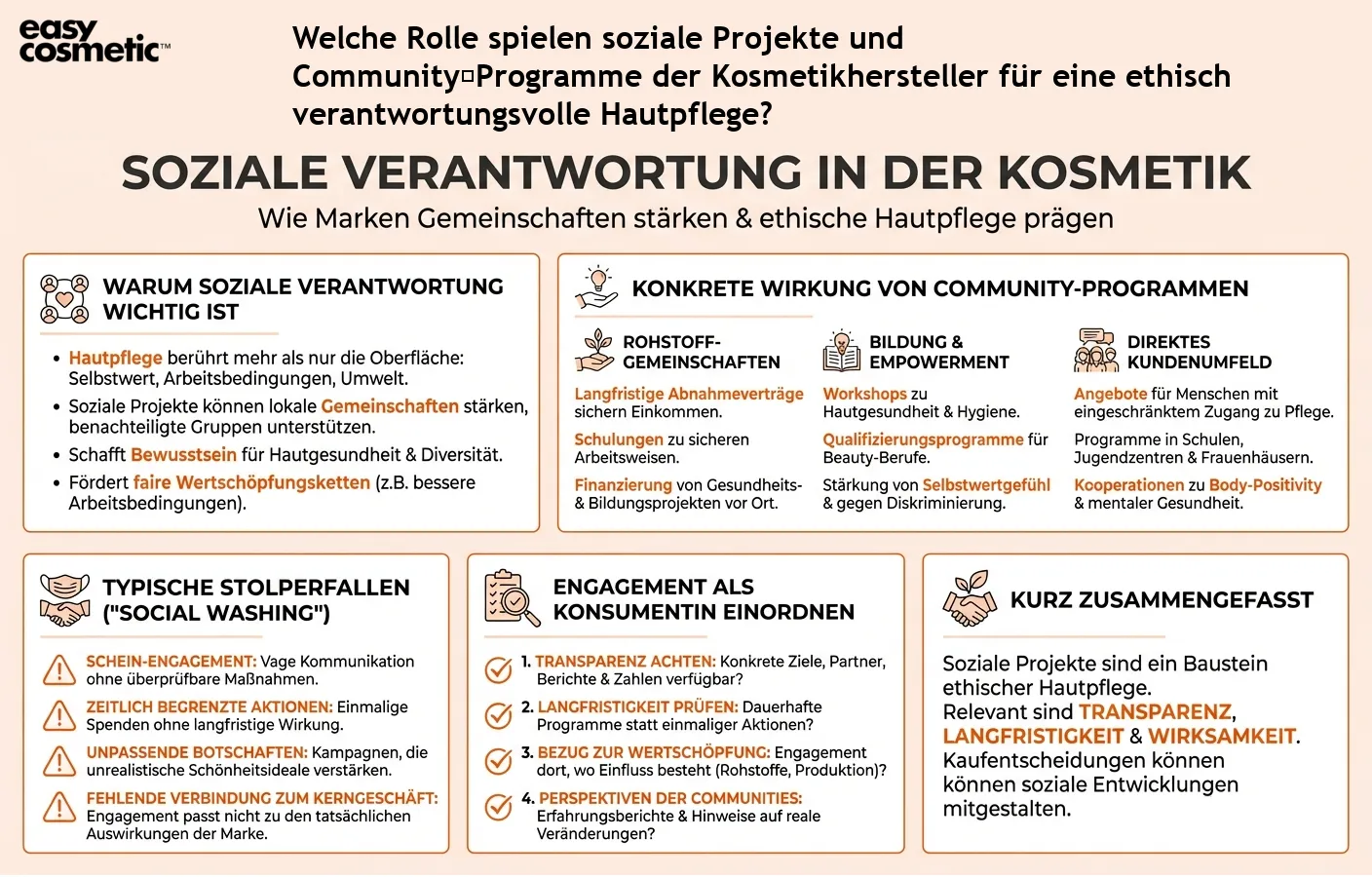 Welche Rolle spielen soziale Projekte und Community‑Programme der Kosmetikhersteller für eine ethisch verantwortungsvolle Hautpflege?