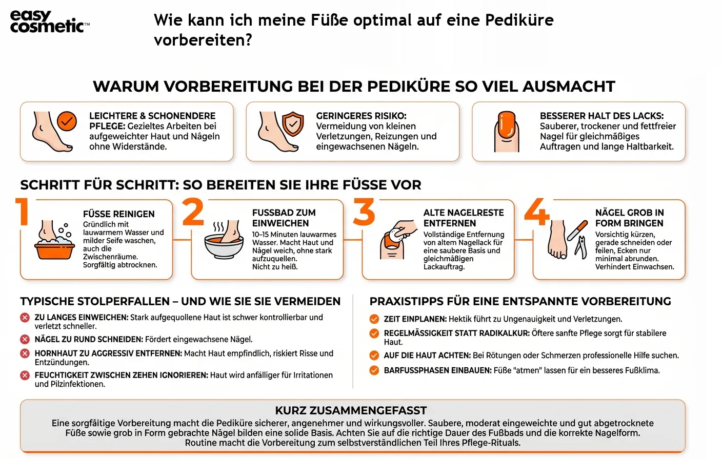 Wie kann ich meine Füße optimal auf eine Pediküre vorbereiten?