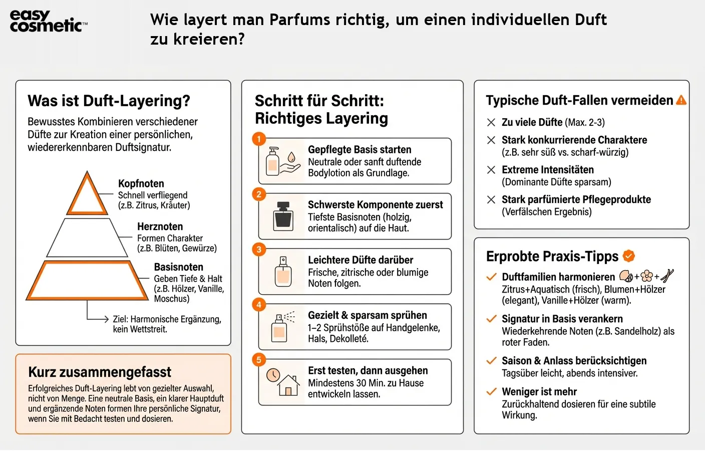 Wie layert man Parfums richtig, um einen individuellen Duft zu kreieren?
