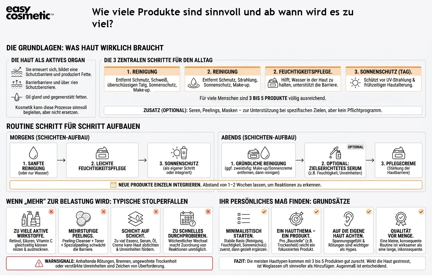 Wie viele Produkte sind sinnvoll und ab wann wird es zu viel?