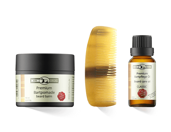 Golddachs Bartpflege